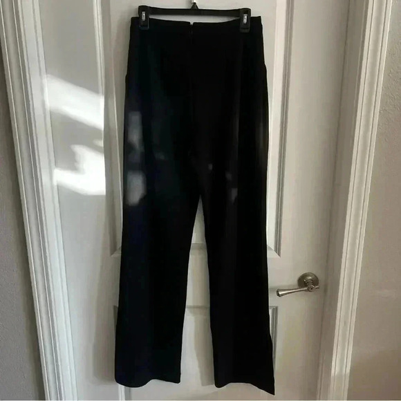 298 NWT NBD Black Pull On Trouser With Ankle Slits Size Medium - Picture 5 of 7